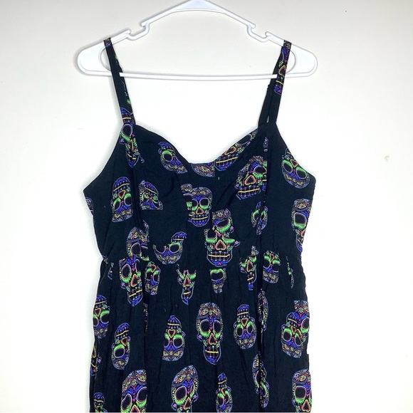 < Torrid Sugar Skull Skater Dress > - Picture 3 of 6